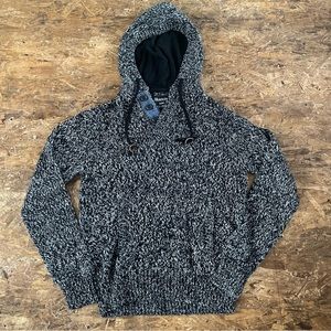 Mens knitted hoodie